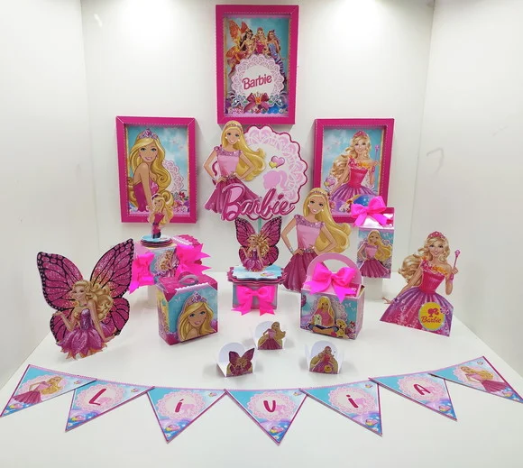 Arquivo Caixa Silhouette Festa em Casa Barbie