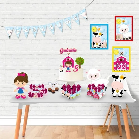 Arquivo Caixa Silhouette Fazendinha Menina