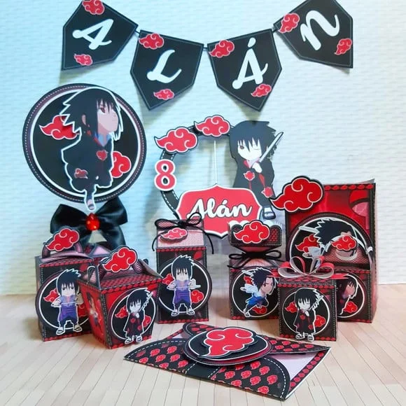 ARQUIVO CAIXA SILHOUETTE SASUKE FESTA EM CASA