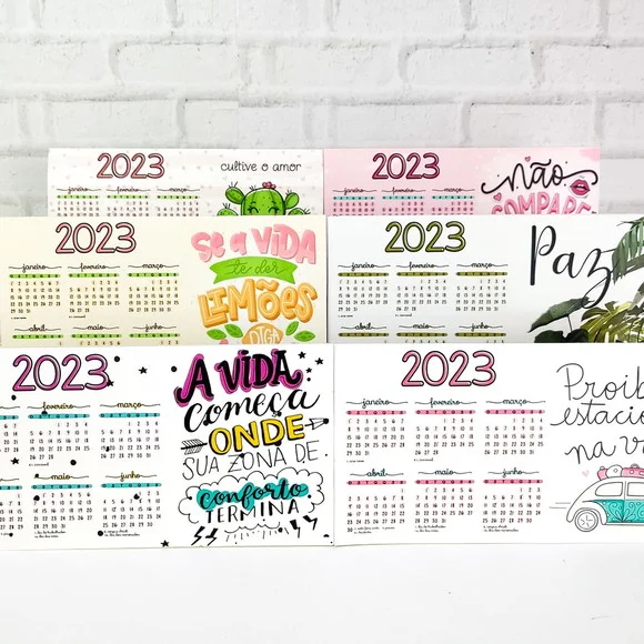 Arquivo Digital Combo Calendários 2023 em Png (35 Artes)