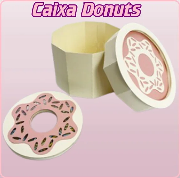 Arquivo Digital Silhouette Caixa Donuts