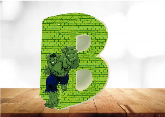 Arquivo Digital Silhouette Caixa Letra Incrível Hulk