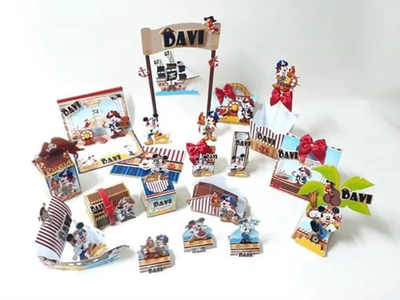 Arquivo Digital Silhouette Festa Mickey Pirata Luxo 2018