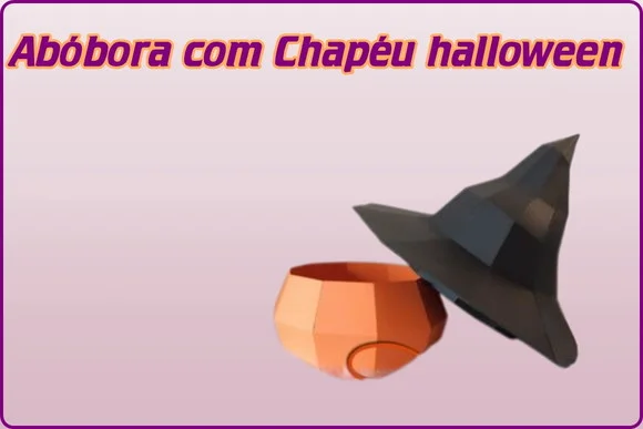 Arquivo Digital Silhouette Halloween Caixa Abóbora Chapeu