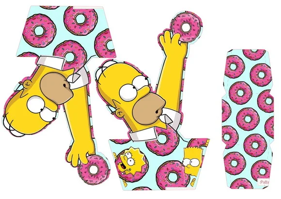Arquivo Digital Studio Centro de Mesa os Simpsons