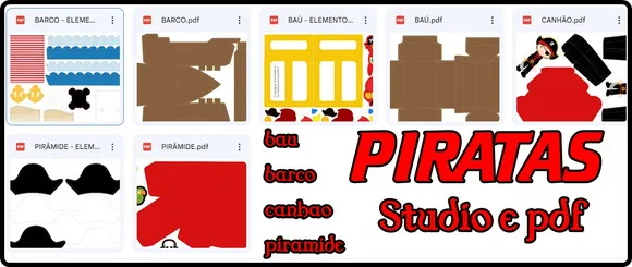 Arquivo Digital Studio e pdf Piratas Luxo