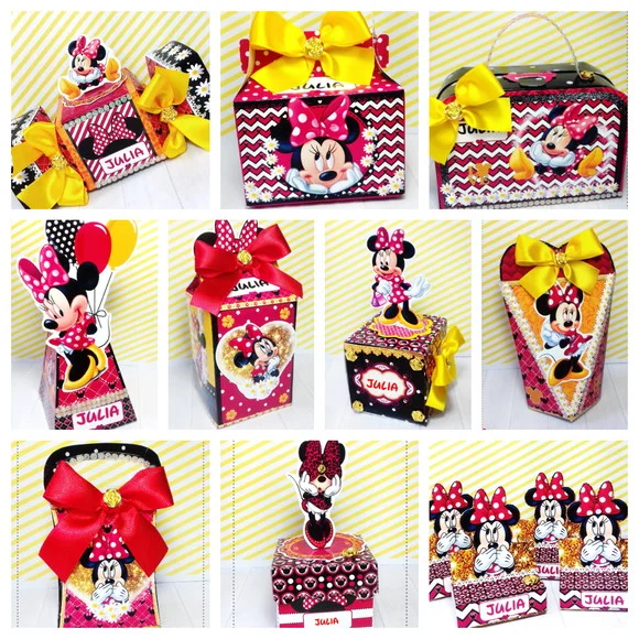 Arquivo Minnie Luxo pdf Corte Manual Festa em Casa