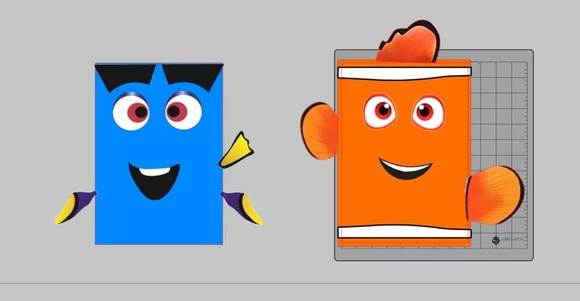 Arquivo Studio Tags para Sacolinha Procurando Nemo e Dory