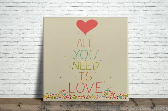 Azulejo Decorativo All You Need is Love