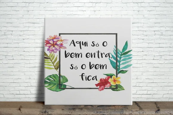 Azulejo Decorativo Aqui só o Bem Entra