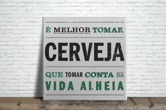 Azulejo Decorativo é Melhor Tomar Cerveja