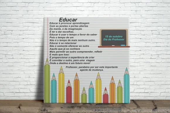 Azulejo Decorativo Educar