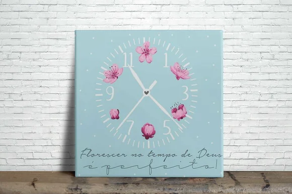 Azulejo Decorativo Florescer no Tempo de Deus