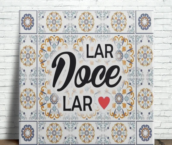 Azulejo Decorativo Lar Doce Lar