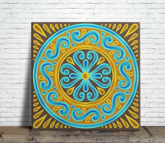 Azulejo Decorativo Mandala