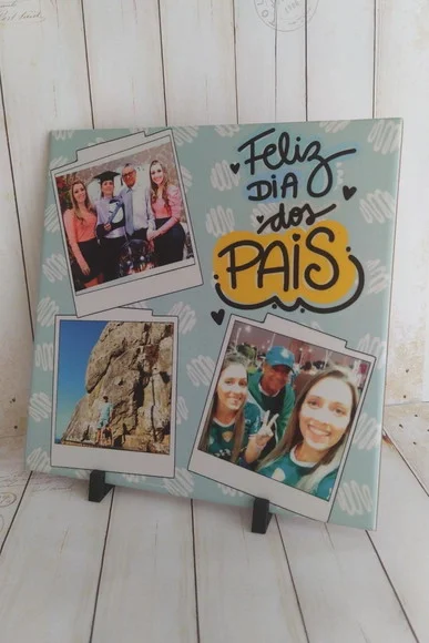 Azulejo Decorativo Personalizado Dia dos Pais