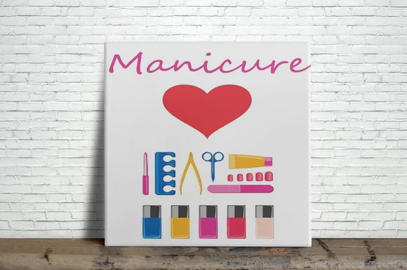 Azulejo Decorativo Profissão Manicure