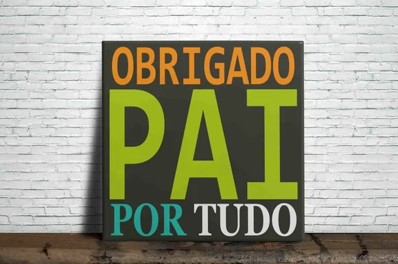 Azulejo Personalizado Obrigado Pai