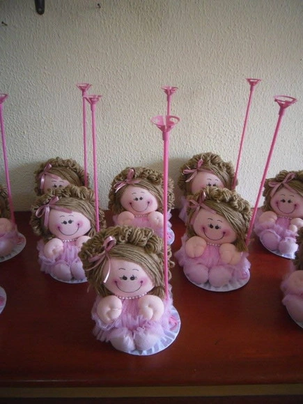 Bailarinhas 8 Bonecas de Pano Centros de Mesa