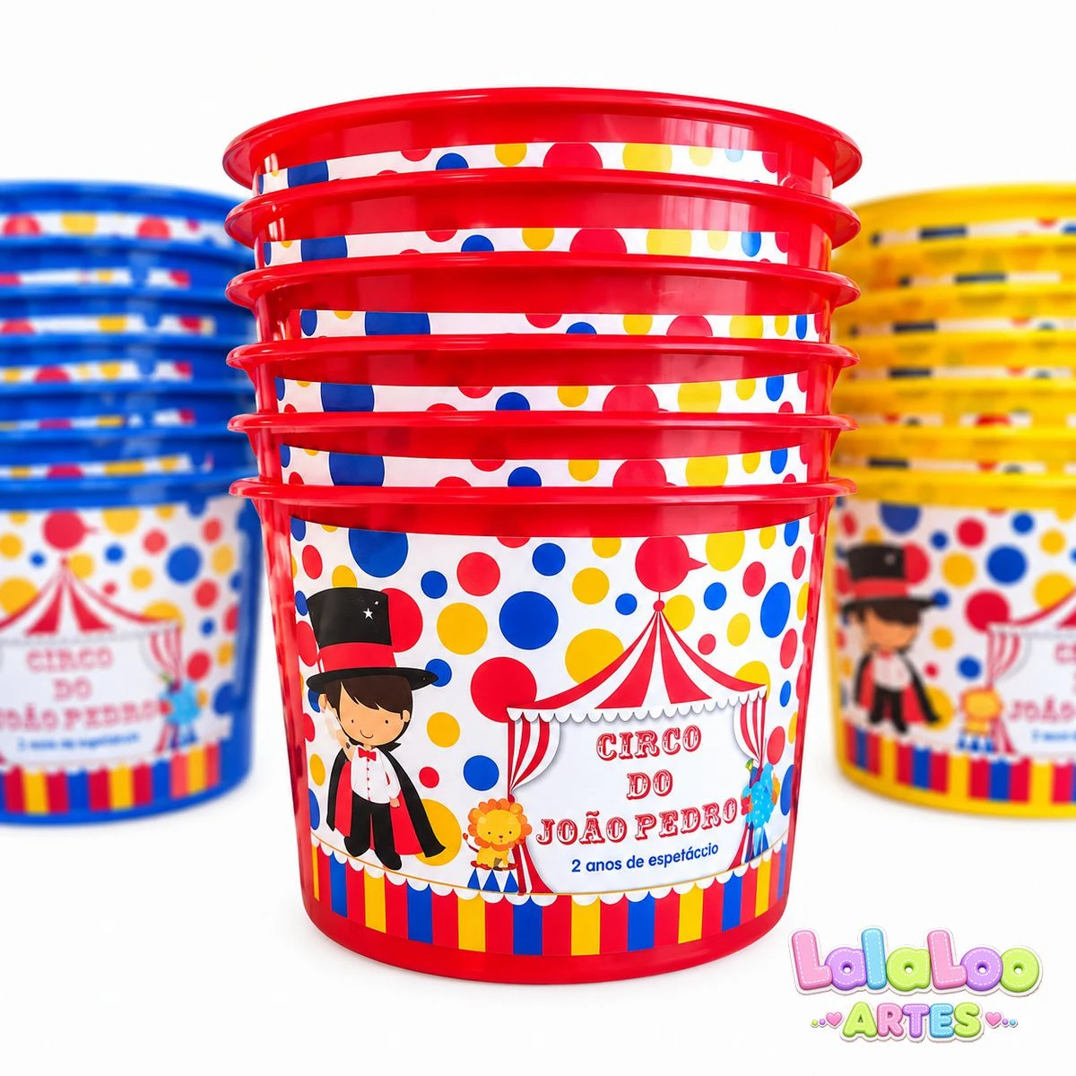 Balde de Pipoca Circo