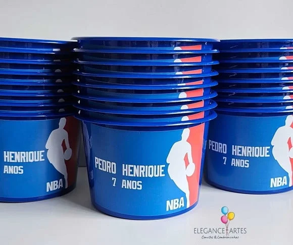 Balde de Pipoca Nba