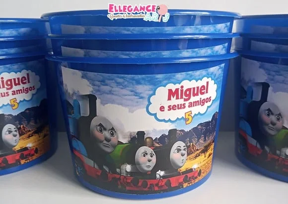 Balde de Pipoca Thomas e Seus Amigos