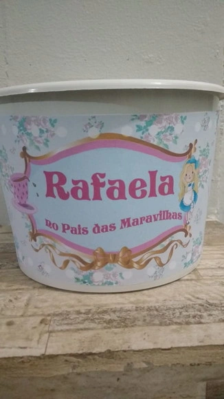 Baldinho para pipoca 1,5lt Personalizados