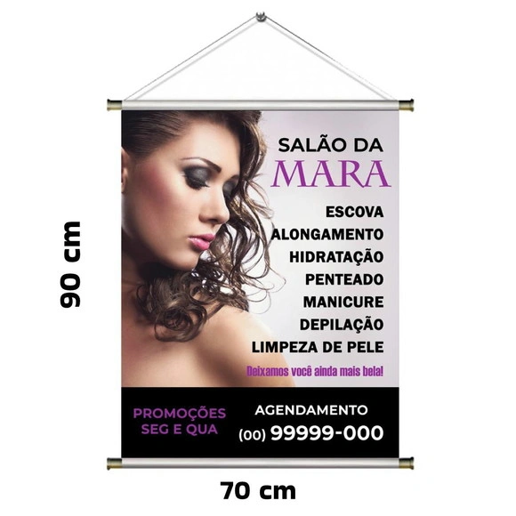 Banner para Cabelereiro, Manicure, Estética