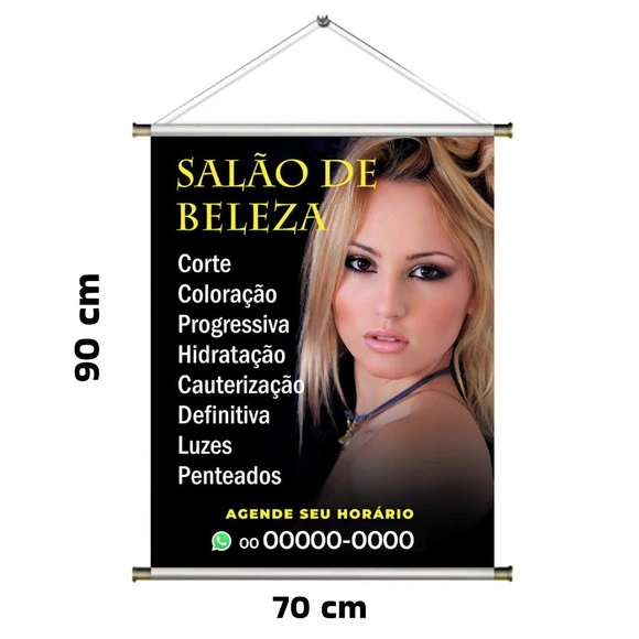 Banner para Salão de Beleza Cabelereiro, Manicure, Estética