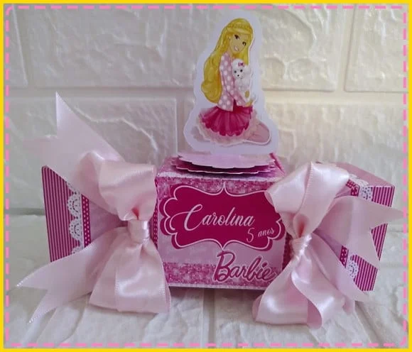 Kit Personalizados Barbie Caixinha Lembrancinha 35 Caixinhas