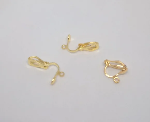 Base Brinco de Pressão 1 Saída Dourado ( 10 Pares)