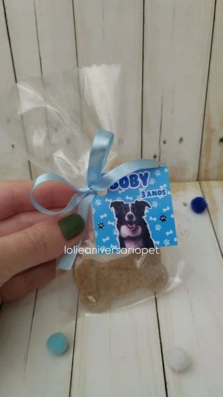 Biscoito Pet Petisco Natural para Lembrancinha Aniversário