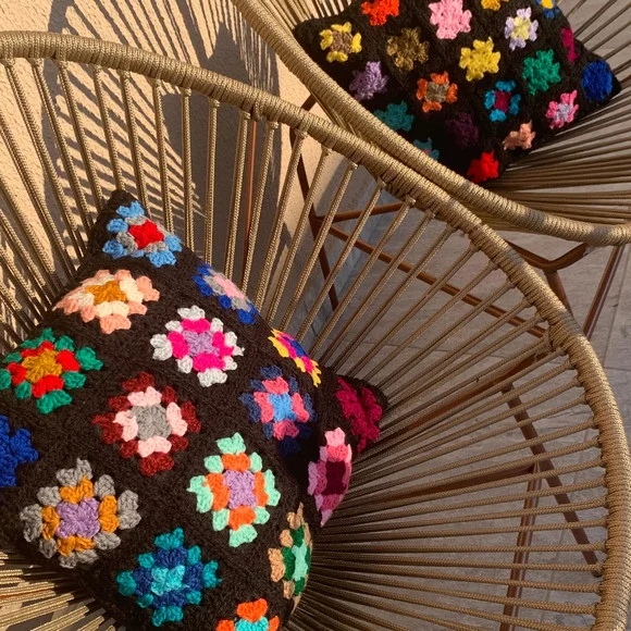 Granny Square- Capas Almofadas 40 x 40 cm - 2 Unidades