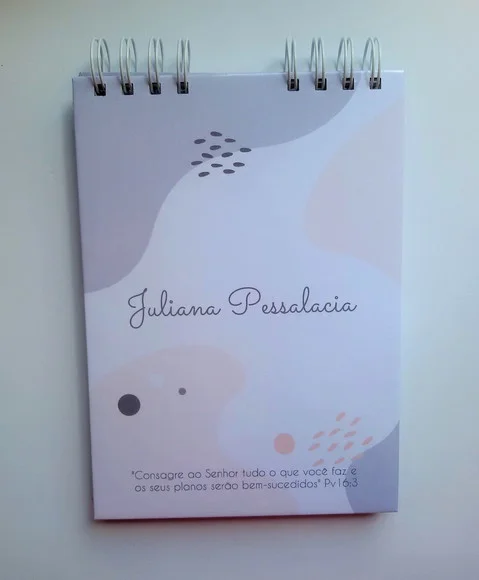 Blocão A5 Pautado 100 fls Personalizado - Escolha a Capa