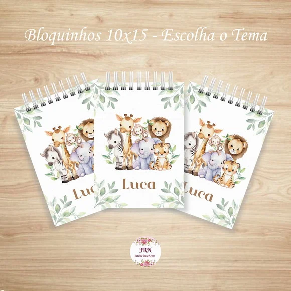 Bloquinho 10x15 Personalizado - Lembrança Maternidade/aniver