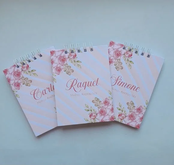 Bloquinho A6 Capa Dura Personalizado