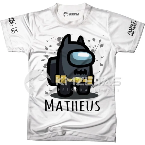 Blusa Among Us Batman Infantil Adulto Personalizada