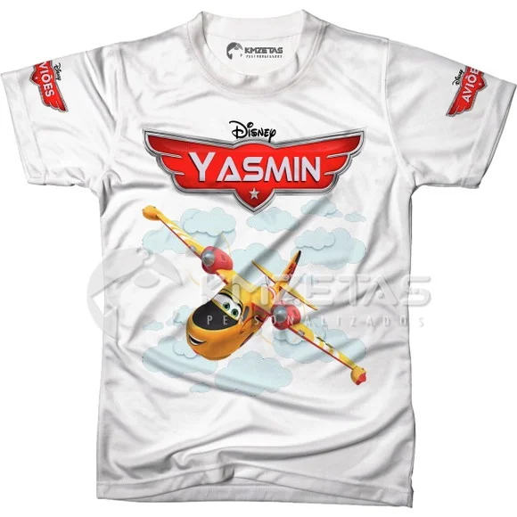Blusa Aviões Disney Dipper Infantil Adulto Personalizada