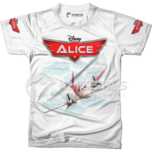 Blusa Aviões Disney Rochelle Infantil Adulto Personalizada