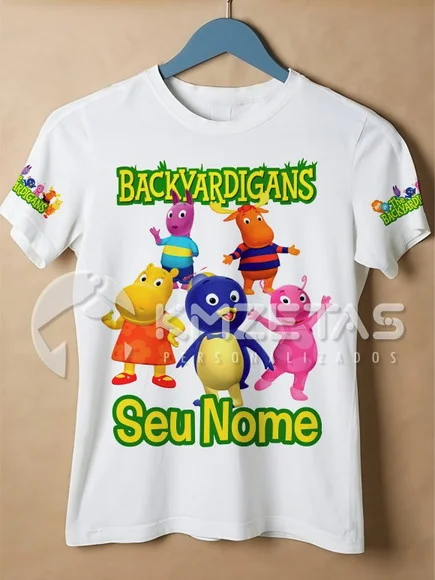 Blusa Backyardigans Festa Infantil Personalizada