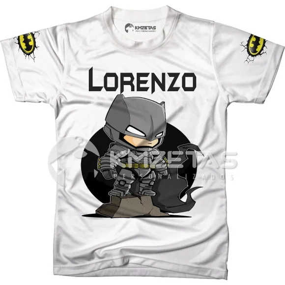 Blusa Batman Cute Personalizada Nome Infantil Adulto