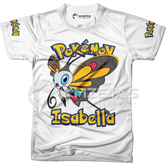 Blusa Beautifly Pokemon Infantil Juvenil Adulo Personalizada
