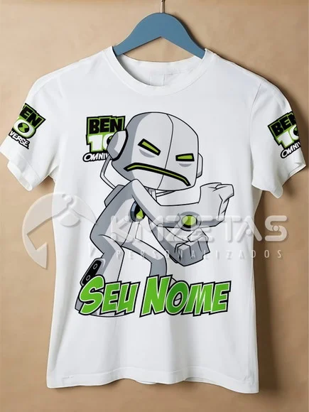 Blusa Ben 10 Eco Eco Omnitrix Camisa Personalizada Ben10