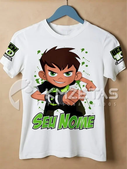 Blusa Ben 10 Reboot Infantil Camiseta Personalizada Ben10