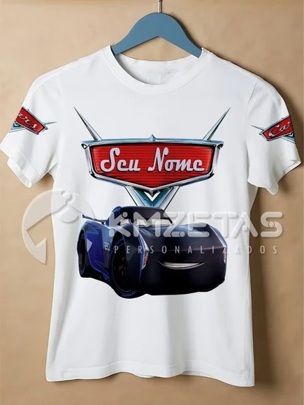Blusa Carros Disney Jackson Storm Camisa Personalizada