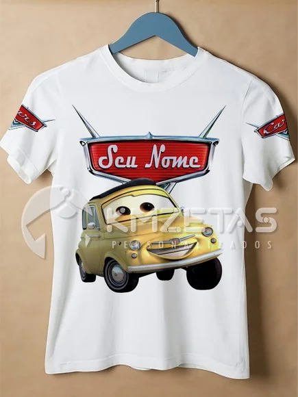 Blusa Carros Disney Luigi Infantil Adulto Personalizada