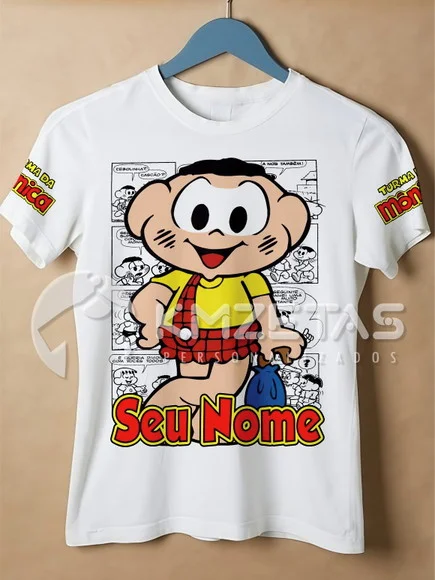 Blusa Cascão Turma da Mônica Personalizada