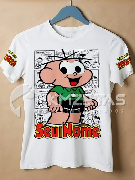 Blusa Cebolinha Turma da Mônica Personalizada