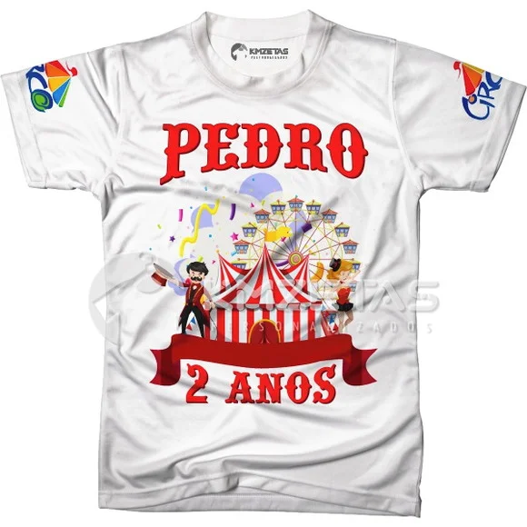 Blusa Circo Camisa Camiseta Babylook Festa Personalizada