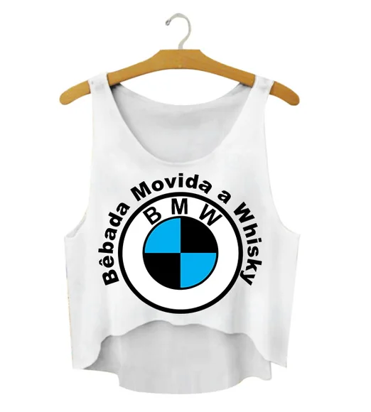 Blusa Cropped Bêbada Movida a Whisky